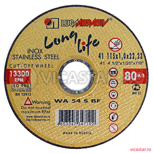 LUGADISC AUT115X1,0X22,2 inox