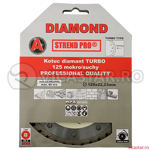 PANZA DIAMANTATA 115 MM TURBO