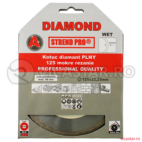 PANZA DIAMANTATA 180 MM, PLNY