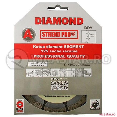 PANZA DIAMANTATA 230 MM, SEGMENT