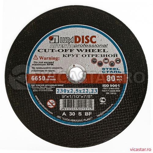LUGADISC AUT230X2,5X22,2, metal