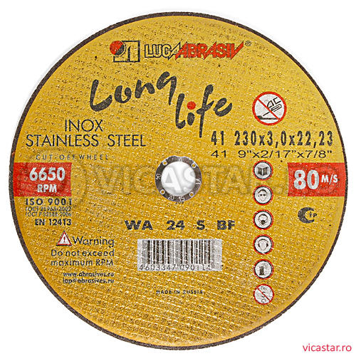 LUGADISC AUT230X3,0X22,2 inox