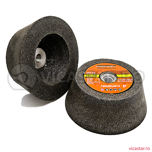 Piatra abraziva polizor, conica, 125X50X14 P16