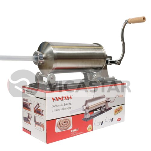 Masina manuala de facut carnati, 4.0kg, orizontala, 4 palnii 17mm, 21mm, 25mm, 29mm