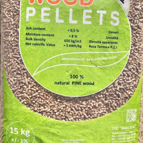 Peleți premium 100% pin – 15kg